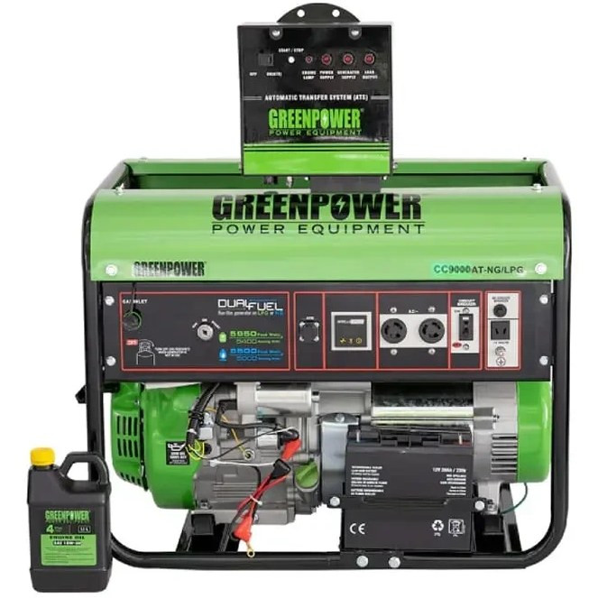 موتور برق 7.5 کیلو وات گاز سوز GREEN POWER مدل CC9000AT